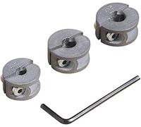 wolfcraft 2755000 Butées de Profondeur pour Forets Ø 6 8 10 Mm - Clé Hexagonale incluse - 3 pièces