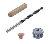 wolfcraft 2916000 - Kit d'Assemblage par Tourillons - Réalisation d'Assemblages Bois Chevillés - Diamètre 6 mm