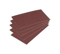 wolfcraft 2962000 Patins Abrasifs Auto-Agrippants, Marron, 70 x 125 mm, Set de 5 Pièces