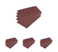 wolfcraft 2962000 Patins Abrasifs Auto-Agrippants, Marron, 70 x 125 mm, Set de 5 Pièces (Lot de 4)
