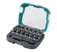 wolfcraft 2974000 1 Coffret de Vissage : Embouts à Choc Impact Longueur 25 mm, 3 Phillips 1-2 - 3 + 3 Pozidriv 1-2 - 3 + Porte-embouts 60 mm Vert