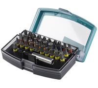 Wolfcraft 2975000 Jeu d'embouts 32 pièces vis à fente, cruciforme Phillips, vis Pozidriv, 6 pans intérieurs, 6 pans intérieurs