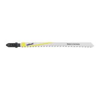wolfcraft 2x Lames de Scie Sauteuse HCS, Coupe Nette 30-60 mm | Denture inversée idéale pour plans de travail et bois plaqué, empreinte en T universelle, qualité allemande, 2324000