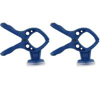 wolfcraft 3010000 Microfix XS Micro-pince à ressort ouverture 15 mm avec aimant force de retenue jusqu'à 50 g (Lot de 2)