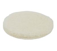 wolfcraft 3166000 Bonnet de Polissage Auto-agrippant en Peau de Mouton, Blanc, ø 150 mm