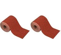 wolfcraft 3176000 Rouleau de papier abrasif Grain 240 5 m x 93 mm Argent (Lot de 2)