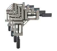 wolfcraft 3415000 - Etau d'angle - Presse d'Angle pour Etablis - Force de Serrage Max. 200 kg (Lot de 4)