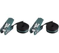 wolfcraft 3418000 - Sangle d'Arrimage à Cliquet - Longueur 4 m - Force de Serrage 180 kg (Lot de 2)