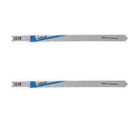 wolfcraft 3538000 2 Lames de Scie Sauteuse, Queue en U, Hss, Dents Ondulées Et Fraisées, Pas de Dents 1,2 Mm, Kibgyeyr Debtée 110 Mm,argent