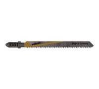 Wolfcraft 3551000 2 Lames de Scie Sauteuse Hcs Queue en T, Longueur Dentée : 75 Mm, Longueur Totale 100 Mm, Pas de Dents : 2,5 Mm, Dents Avoyées Et Rectifiées en Opposition, Dos Conique G