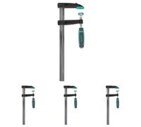 wolfcraft 3611000 - Serre-joint à Vis SZ 80-300 mm - Saillie 80 mm - Ouverture 300 mm - Force de Serrage 240 kg (Lot de 4)