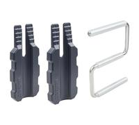 wolfcraft 3674000 - Kit de Montage de Porte, 3 pcs - Pour accrocher, ajuster et porter facilement les portes sans aide