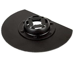wolfcraft 3999000 1 Lame de Scie Segmentée "Pro", Bim, Ø de Coupe 85 mm, Profondeur de Coupe 19 mm + 1 Bague D'adaptation Pour Bosch Pms 250 Ces Argent