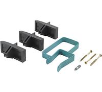 wolfcraft 4040000 - Kit D'immobilisation Des Plaques de Plâtre : 1 Bride D'immobilisation en Métal + 3 Croisillons de Fixation en Plastique + 1 Embout Pz 2 + 3 Vis à Bois 4 X 60 mm