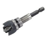 wolfcraft 4055000 Adaptateur de Vissage 6 Pans de 6,3 mm (1/4), Hauteur 65 mm - avec Aimant et butée de Profondeur + Embout Ph2 G