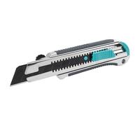 wolfcraft 4081000 - Cutter à Lame Sécable PRO 25 mm - Pour travaux lourds | Avec blocage de lame et changement de lame sans outil pour feutre de toiture et film - 4081000