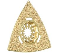 wolfcraft 4246000 - Plato abrasivo "Expert", recubierto de carburo de tungsteno, triangular, para madera, hormigón, piedra, mortero, mortero adhesivo para azulejos
