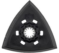 Wolfcraft Plaque abrasive adhésive 4247000 «Expert» triangulaire pour feuilles 95 mm