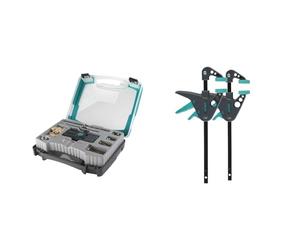 "Wolfcraft 4642000 Set ""Undercover Jig"" Coffret d'assemblage discret",noir & 3455100-2 Mini Serre-joint à une Main 40-110 mm