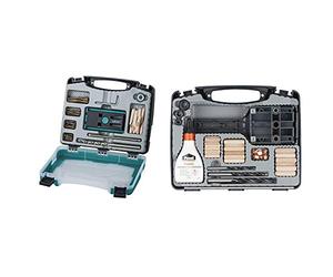 "Wolfcraft 4642000 Set ""Undercover Jig"" Coffret d'assemblage discret",noir & 4645000 Coffret d'assemblage multicolore