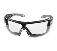 wolfcraft 4934000 Lunettes de protection professionnelles avec sangle - Avec bandeau - Niveau de protection 2 - Protection UV - Anti-buée - Anti-rayures - Pour travaux intensifs