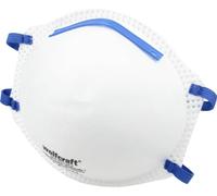 Wolfcraft 4946000 Masque anti poussières fines sans soupape FFP2 D 15 pc(s) EN 149:2001 + A1:2009