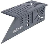 Wolfcraft Équerre 3D de coupe d'onglet 5208000 – Traçage 45°–90° 150×275×66 mm – Plastique