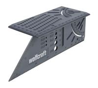 Wolfcraft Équerre 3D de coupe d'onglet 5208000 – Traçage 45°–90° 150×275×66 mm – Plastique