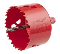 wolfcraft 5475000 - Scie cloche BIM - Diamètre 74 mm - Queue 6 pans 9,50 mm - Profondeur de coupe 40 mm