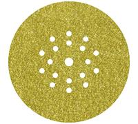 wolfcraft 5633000 Disques Abrasifs Auto-agrippants, Or, ø 225 mm, Set de 5 Pièces