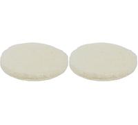 wolfcraft 5877000 Bonnet de polissage auto-agrippant en peau de mouton Diamètre 125 mm beige (Lot de 2)