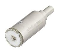 wolfcraft 5924000 - Trépan Diamant "Ceramic" - Diamètre 25 mm - Queue Diamètre 10 mm avec Foret de Centrage