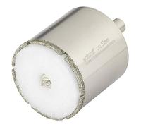 wolfcraft 5929000 - Trépan Diamant "Ceramic" Diamètre 53 mm - Queue Diamètre 10 mm avec Foret de Centrage