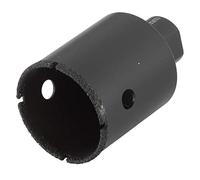 wolfcraft 5946000 1 Trépan Diamant "Ceramic" Ø 50 Mm, Filetage M14 noir