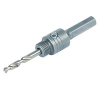 wolfcraft 5958000 Axe avec foret centreur queue 6 pans pour lames de scie trépan à partir de ø 32 mm
