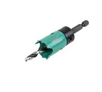 Wolfcraft Trépan plaquiste 5963000 – Acier carbone – Bleu marine/argent/noir ø 25 mm