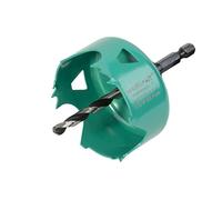 Wolfcraft Trépan plaquiste 5967000 en acier carbone hexagonal Ø 65 mm Bleu marine/argent/noir