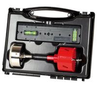 wolfcraft 5981000 - Coffret de Trépans Diamant/BIM avec Gabarit - Diamètre 68 mm