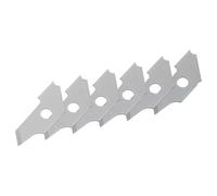 wolfcraft 6 lames 22 mm I 5893000 I 6 lames pour fraises circulaires et ébavureurs