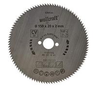 wolfcraft 6264000 - Lames de Scies Circulaires - 100 Dents & Diamètre 150 x 20 mm