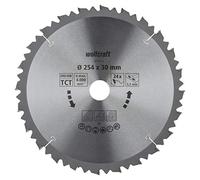 wolfcraft 6553000 6553000-Disco de Sierra Circular HM, 24 dient, Serie marrón