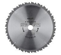 wolfcraft 6554000 6554000-Disco de Sierra Circular HM, 24 dient, Serie marrón