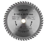 wolfcraft 6631000 - Disco de sierra circular HM, 48 dient., serie naranja
