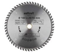 wolfcraft 6632000 - Disco de sierra circular HM, 56 dient., serie naranja