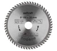 wolfcraft 6634000 6634000-Disco de Sierra Circular HM, 56 dient, Serie Naranja