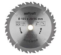wolfcraft 6644000 6644000-Disco de Sierra Circular HM, 20 dient, Serie marrón