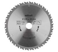 wolfcraft 6650000 6650000-Disco de Sierra Circular HM, 30 dient, Serie marrón