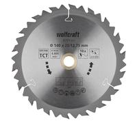 Wolfcraft Lame de scie circulaire 6731000 Ø140 mm Alésage 12,75 mm 18 dents surface poncée