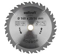 Wolfcraft Lame de scie circulaire 6733000 – au carbure 160 x 20 mm 20 dents – 1 pièce