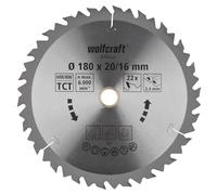 Lame de scie circulaire au carbure Wolfcraft 6734000 180 x 20 mm Nombre de dents: 22 1 pc(s)